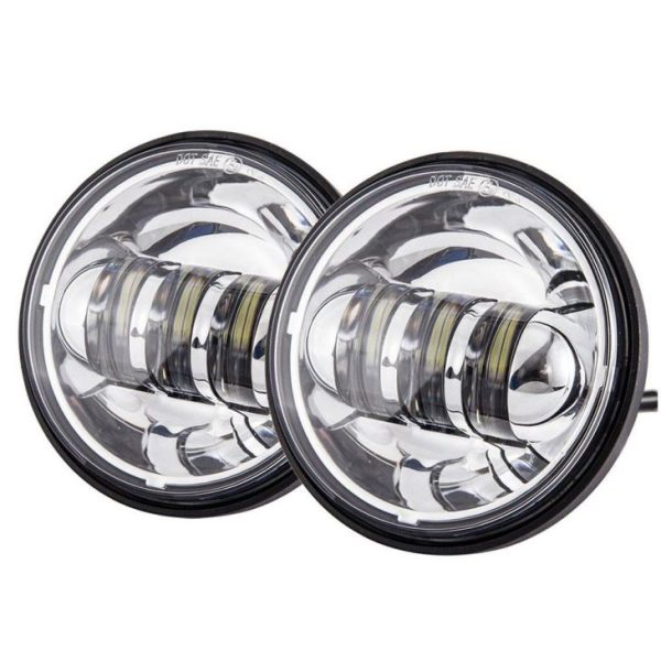 Fendinebbia a LED per motocicletta 12V 4.5 'Fendinebbia a led per Harley Davidson Fendinebbia tondo da 4 1/2 pollici