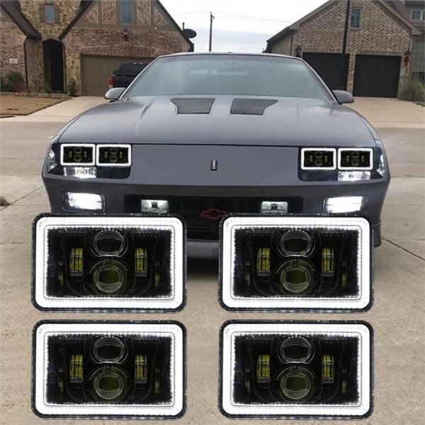 4x6 Inch Third Gen Camaro Halo Fari Fari 1982-1992 Terza Generazione Camaro Led Fari