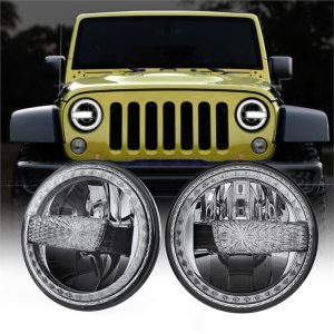 Faro LED da 7 pollici per 07-17 Jeep Wrangler Wrangler Unlimited Motorcycle DOT E-mark Prod