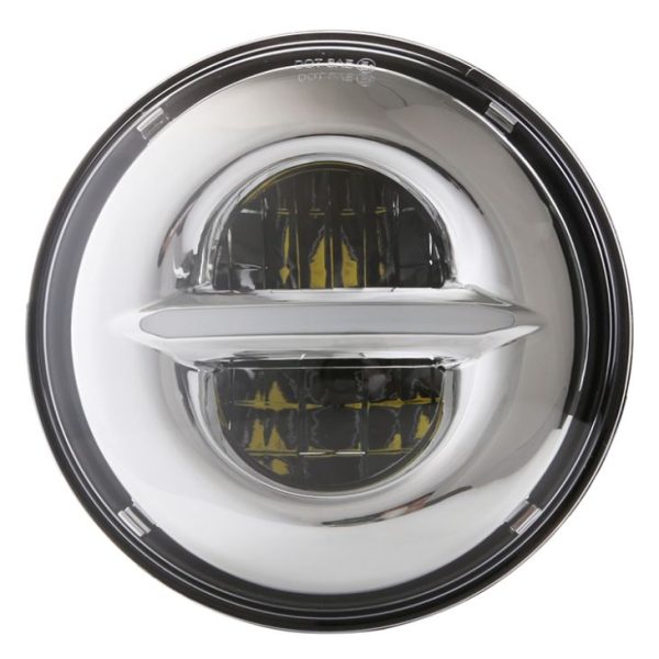 Accessori per auto 12v 24v 7 Inch Rotondo Led Headlamp Sealed Beam Angel Eyes 45w Per Harley Moto