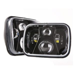 Accessori per auto faro auto 5x7 Ciao quadrato a fascio basso led per Wrangler Rettangolo Led sostituzione luce universale