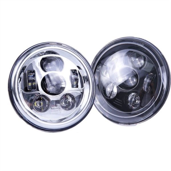 Faro a LED Morsun 12v 24v 58w per faro rotondo Wrangler JK 7inch High Low Beam Light