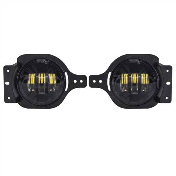 Fendinebbia Morsun 4inch con staffa per Jeep Wrangler JL JLU Rubicon Black Chrome Light