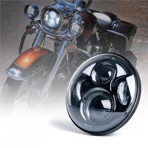 Faro rotondo Morsun 5.75inch per faro rotondo Harley Davidson 12v 24v H4 Headlamp