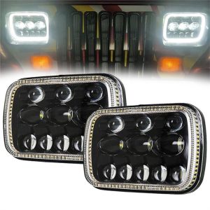 Faro quadrato Morsun 5x7 Pollici per proiettore headlamp Jeep GMC Ford Chevrolet LED