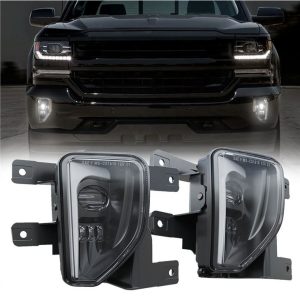 Morsun Auto Parts Led Fendinebbia Kit di sostituzione per Chevy Silverado 1500 1500HD 2500HD 2016-2018