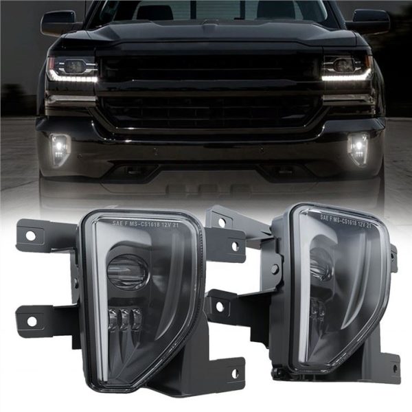 Morsun LED Paraurti Montato Fendinebbia Per 2016 2017 2018 Chevy Silverado 1500 Kit di Ricambio