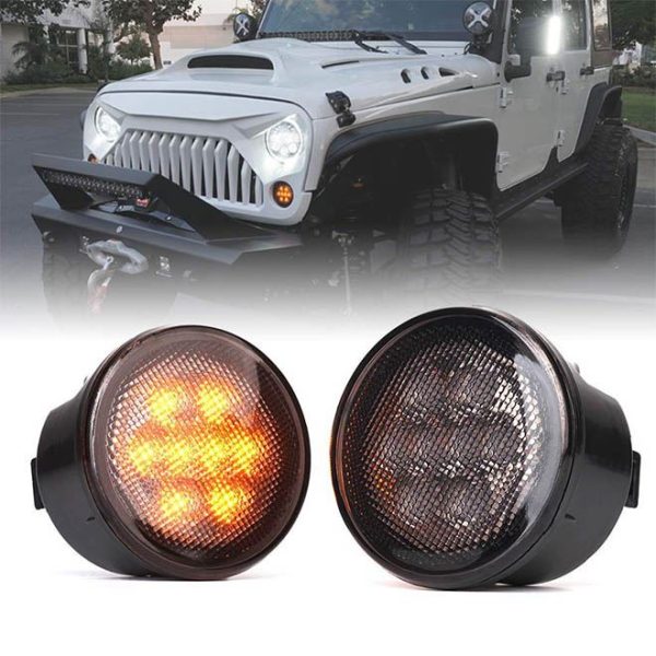 Segnale di direzione della griglia anteriore del sistema di illuminazione dell'automobile di Morsun LED per 2007-2016 Wrangler Jk Tj