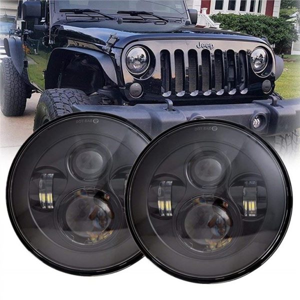 Morsun High Low Beam Round Led Proiettore per fari per 07-15 Jeep Wrangler JK 2 Door