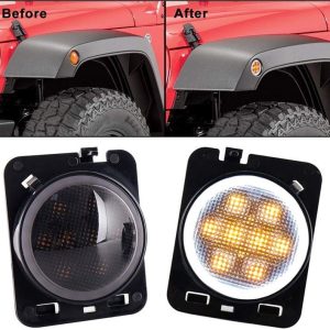 Indicatore di direzione Morsun LED per Wrangler Jk per Jeep Wrangler Flare Fender con Halo