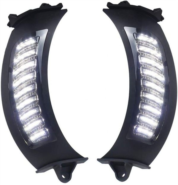 Morsun LED White Running Amber Turn Singal Light per Harley- Davidson Road Glide 2015+