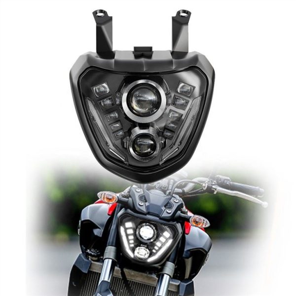 MorSun faro LED moto per Yamaha MT 07 FZ 07 MT07 MT-07 FZ-07 2014 più proiettore luci DRL