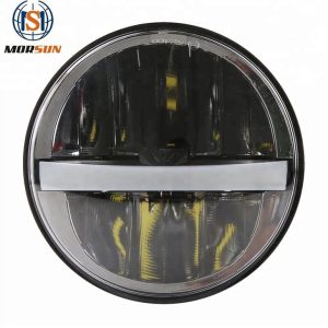 Morsun Round LED Headlight per Harley Motorcycle 5 3/4 H4 Led High Low Beam