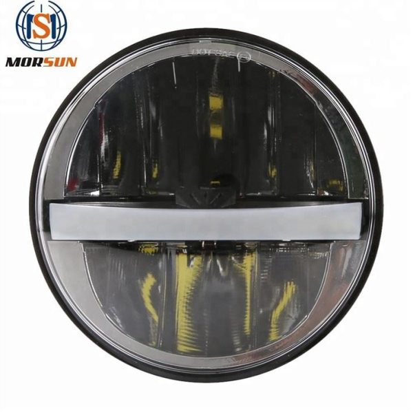 Morsun Round LED Headlight per Harley Motorcycle 5 3/4 H4 Led High Low Beam