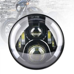 Faro rotondo a LED Morsun con indicatori di direzione DRL per Jeep Wrangler JK CJ TJ Triumph Bonneville