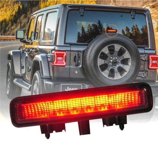 Morsun Fanale posteriore per Jeep Wrangler JL 2018 2019 Sahara Rubicon High Mount Brake Light