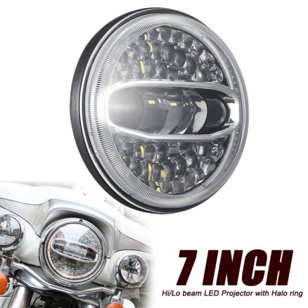 Nuovo faro da proiettore a LED da 7 pollici per Harley Davidson Faro da 108 LED per moto