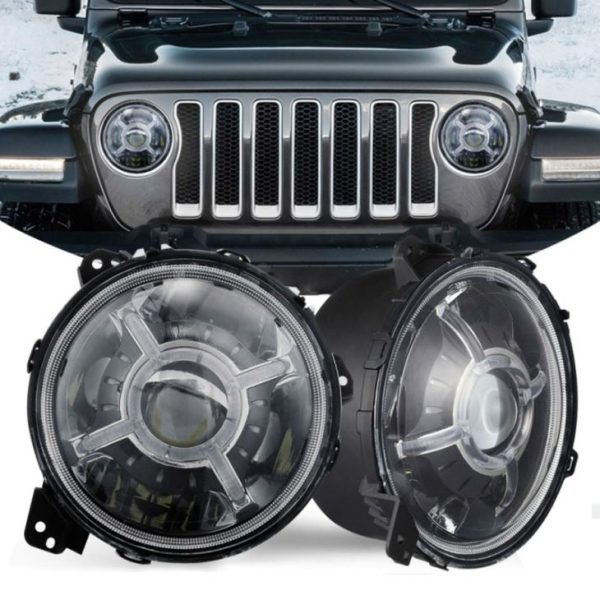 Nuovo faro a LED da 9 pollici per Jeep Wrangler 2018+ JL DOT E-Mark