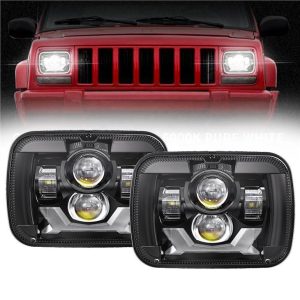 Fari a Led Rectangula 5x7 Jeep Cherokee XJ Jeep Wrangler YJ Truck GMC Fari