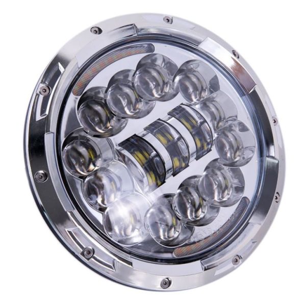 La luce principale rotonda a 7 pollici 90w ha condotto la luce principale 12v H4 del motociclo